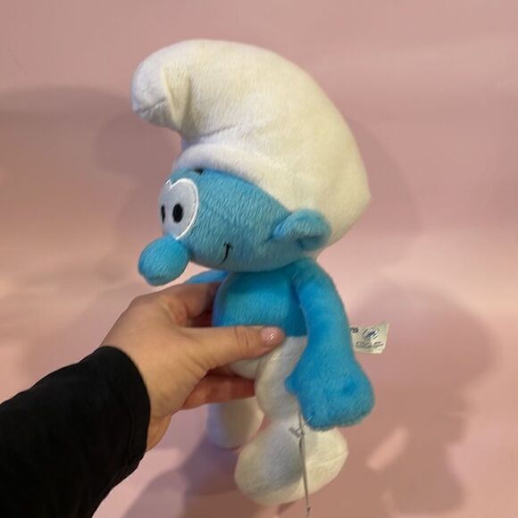 SMURF The Smurfs 11" Plush 2013 Kelly Toys NWT Excellent Condition Blue & White - Picture 2 of 9